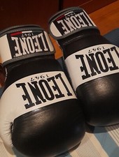 Guantoni pugilato kick boxing leone condizioni eccellenti quasi nuovi 12 oz