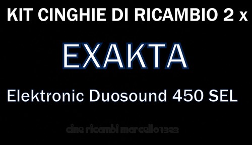 Kit cinghie ricambio 2 - ★kit,