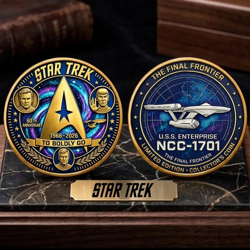 Nuova moneta star trek - star, 60°