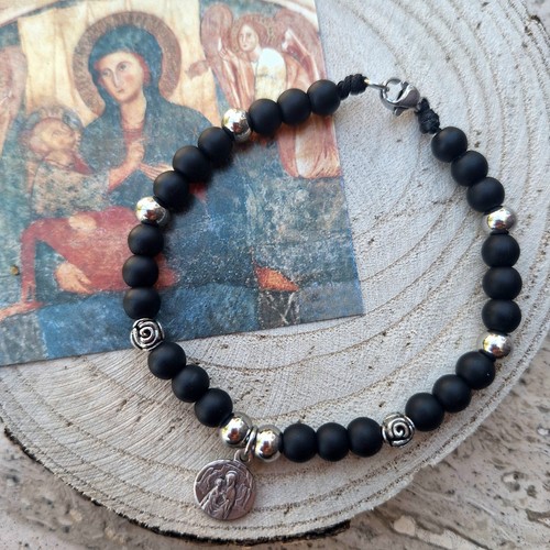 Bracciale unisex con ciondolo - bracciale,