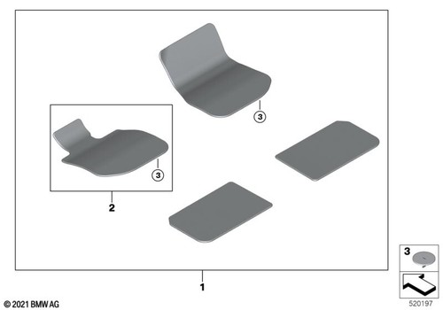 Set tappeti anteriori - tappeti,