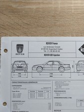 Rover 820 i E Si Fiche
