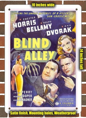 Metal sign 1939 blind - sign,