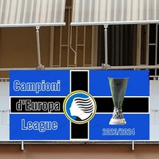 STRISCIONE 53 Atalanta Europa League BANNER PVC 2X1 M CON OCCHIELLI ALTA QUALITA