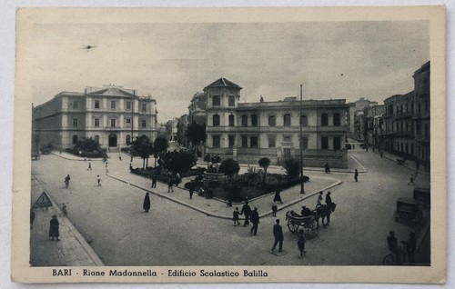 Cartolina scuola balilla - balilla, rione