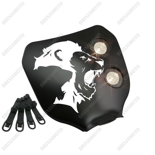 Maschera doppio faro bianco - faro,