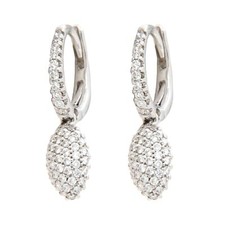 Orecchini Monachina Oro Bianco