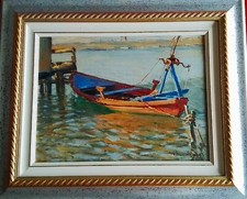 Giorgio Luxardo.  Olio su tavola. Magnifico dipinto medie misure. Certificato 