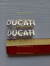 Ducati coppia fregi in metallo