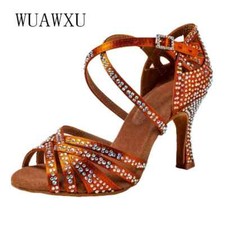 Scarpe da ballo latino raso