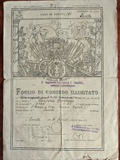 Foglio congedo illimitato - foglio, di
