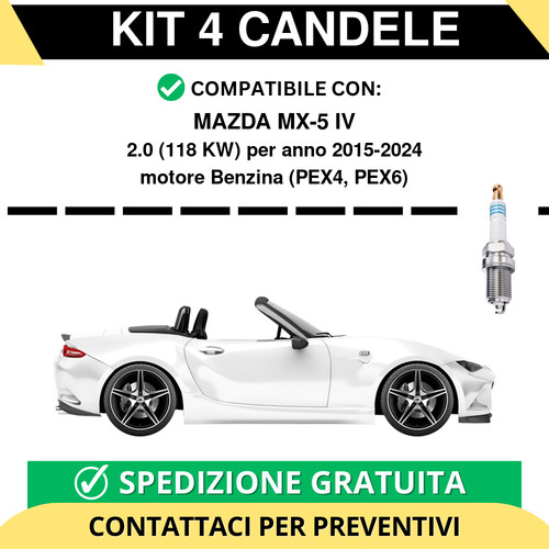 Kit candele per - per, mx-5