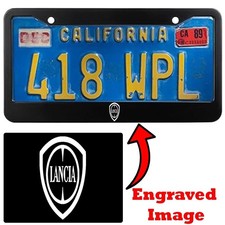 Engraved Black License Plate