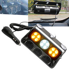 Lampada stroboscopica auto cruscotto parabrezza lampeggiante luce di emergenza 12V