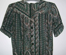 Abito sartoriale per signora disegno cashmere originale anni 70 ma attualissimo 