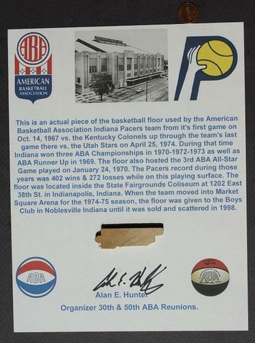 Aba indiana pacers - aba, coliseum