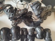 Rollerblade oxelo diabolo decathlon Più Polsiere, Paragomiti E Ginocchiere. 43 