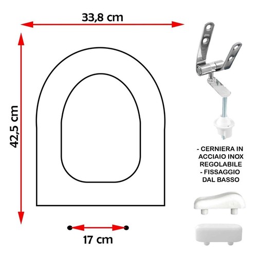 Sedile copriwater compatibile - sedile,