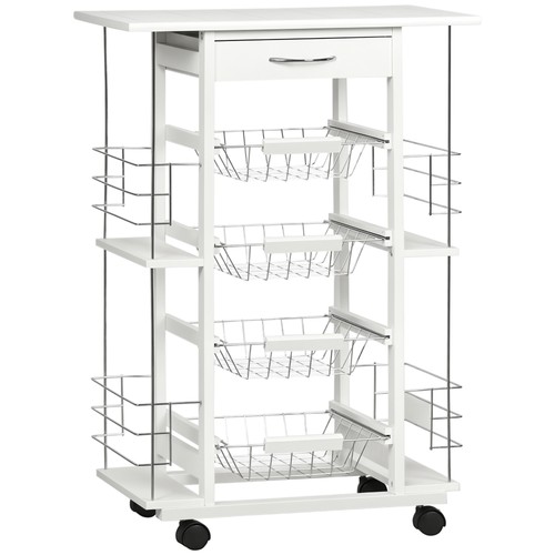 Homcom carrello cucina con - carrello,