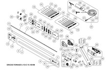 RICAMBI ORIGINALI per Abbacchiatore Olive Batteria CASTELLARI TORNADO CARBON V3