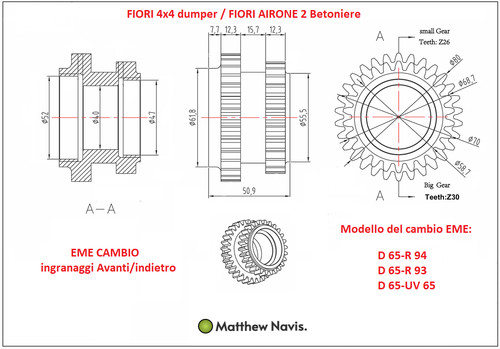 Fiori 4x4 dumper - , 2