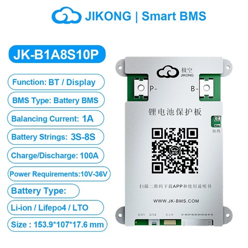 Jikong bms b1a8s10p smart - bms,