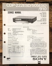 Sony CDP-222ESD CDP-505ESD