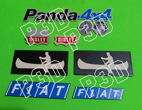 Kit targhette fiat panda 141 - kit,