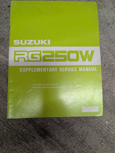 Suzuki rg250 1984 manuale - suzuki,