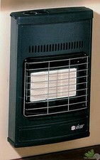 STUFA RISCALDAMENTO A GAS METANO PARETE PAVIMENTO MAX 110 m3 42,5x15x64 STUFETTA