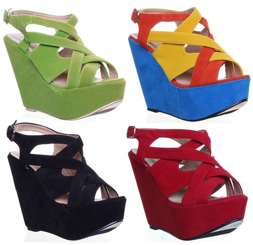 Sandalo donna tacco zeppa - donna, con