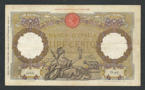 Italy lire 100 - lire, bb