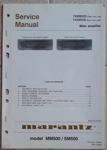 Marantz service manual - marantz,
