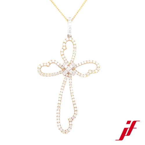 Ciondolo croce oro 18k - ciondolo,