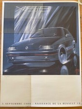 Lithographie naissance Renault