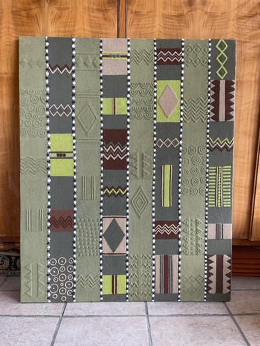 Quadro etnico realizzato - realizzato, con