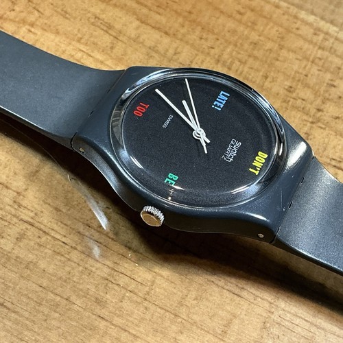 Swatch non essere - essere, tardi