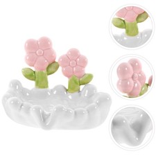  Portasapone fiori ceramica