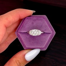 Anello Diamante Platino 950