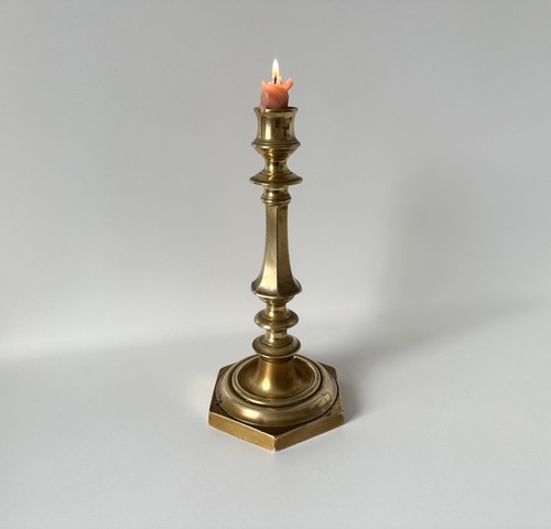 Antico portacandele ottone - in,