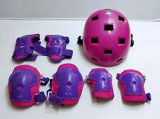 Set protezioni per bambina con casco: Ginocchia + Mani + Gomiti 6 – 10 Anni