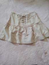 Free People Positano minigonna stringata, beige, taglia 2