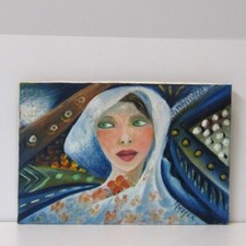 MARIA MURGIA  "Autostrade" olio su tela cm 20x30  - Offerta da collezionare