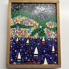 Quadro 24x18 “AMALFI” di  A. MALCOVIC - Dipinto A Mano - Acrilico