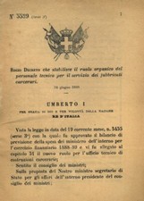 R.D.che stabilisce il ruolo