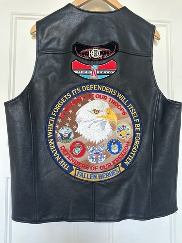 Harley davidson gilet pelle - davidson,