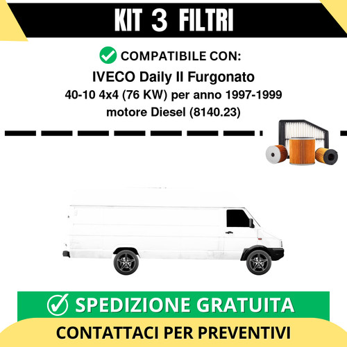 Kit filtri tagliando - kit, per