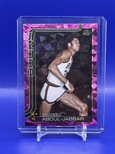 2025-26 Topps Basketball #259 Kareem Abdul Jabbar Pink Diamante Foil Bucks