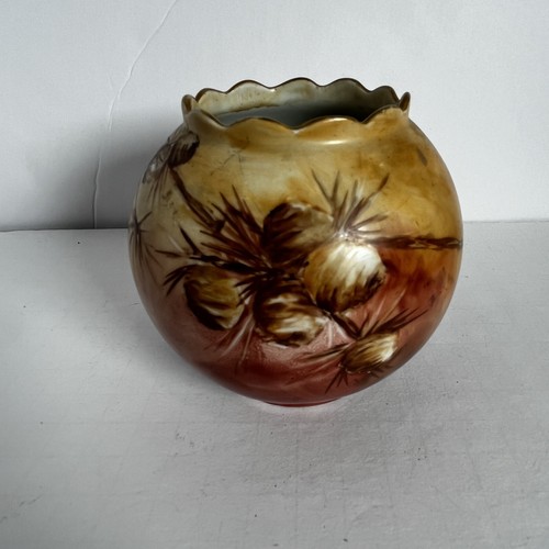 Vaso ciotola rosa pigna