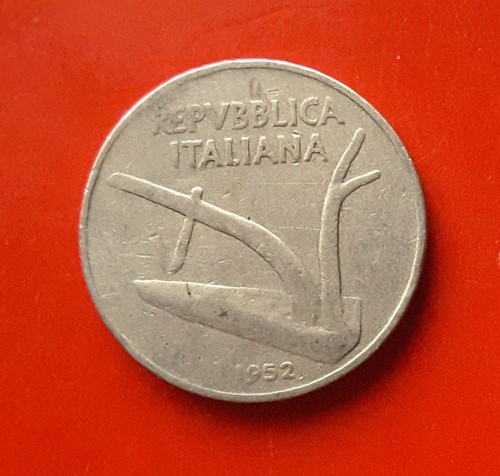 Lire 1952 errore senza - 10,
